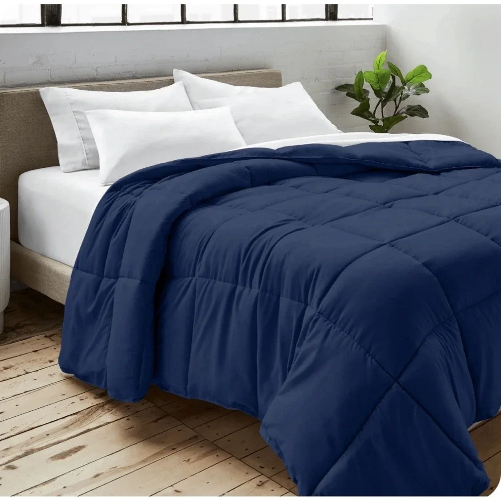 Bare Home Premium Down Alternative Comforter Duvet Insert Twin XL Dark Blue NIP
